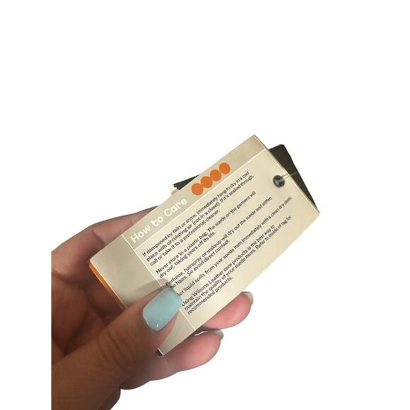 Wilsons Leather Brown Suede Leather Fur Trim Full Zip Jacket Women Sz XS - Picture 9 of 13